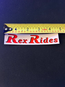 Medium "Rex Rides" - Clear Background